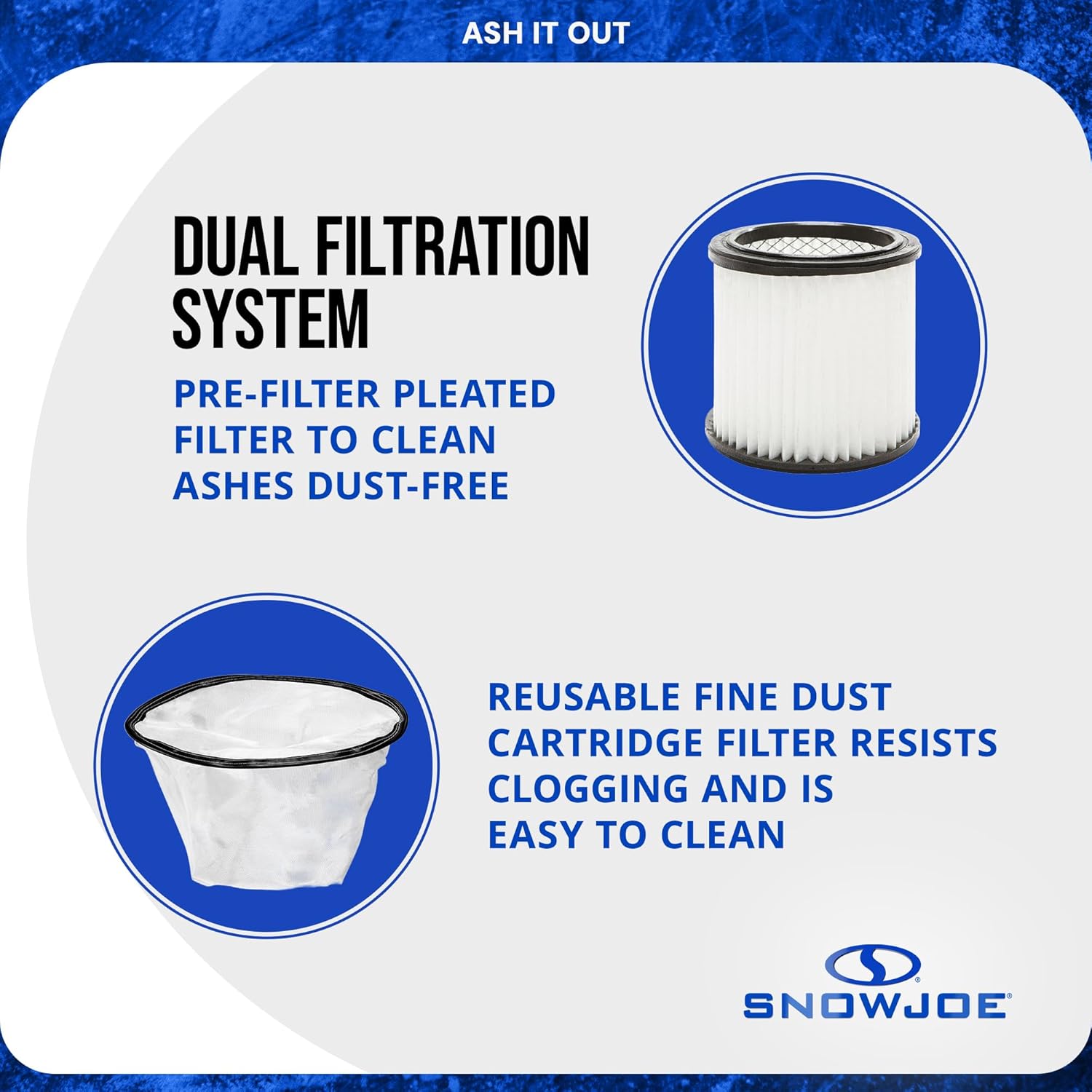 Snow Joe Bagless Ash Vacuum Cleaner Machine