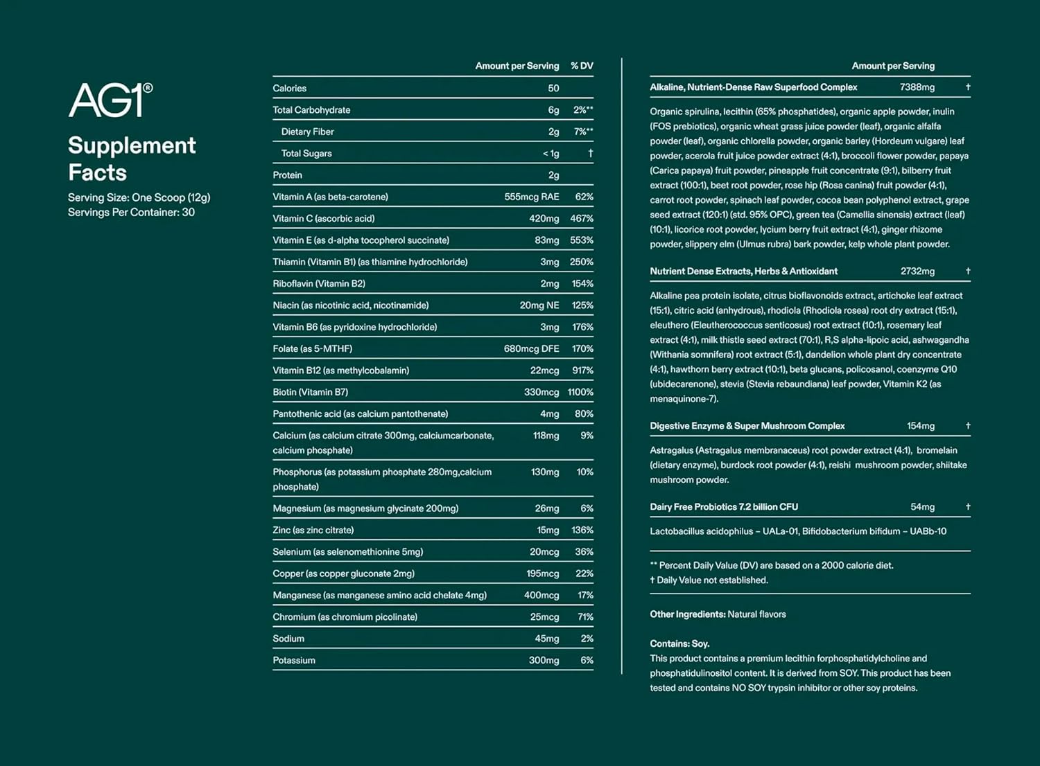 AG1 Greens Powder Refill Pouch