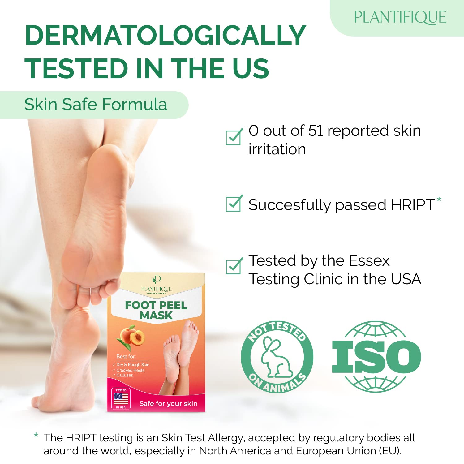 PLANTIFIQUE Foot Peeling Mask 2 Pack