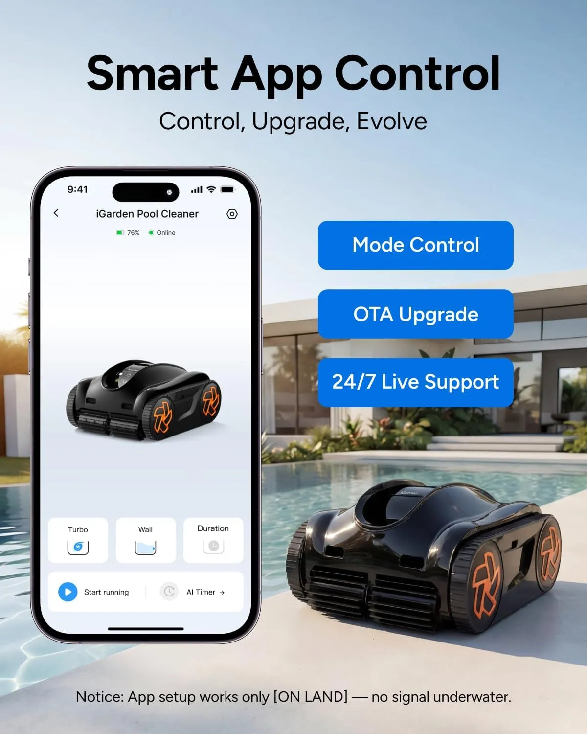 iGarden Robotic Pool Cleaner K Series