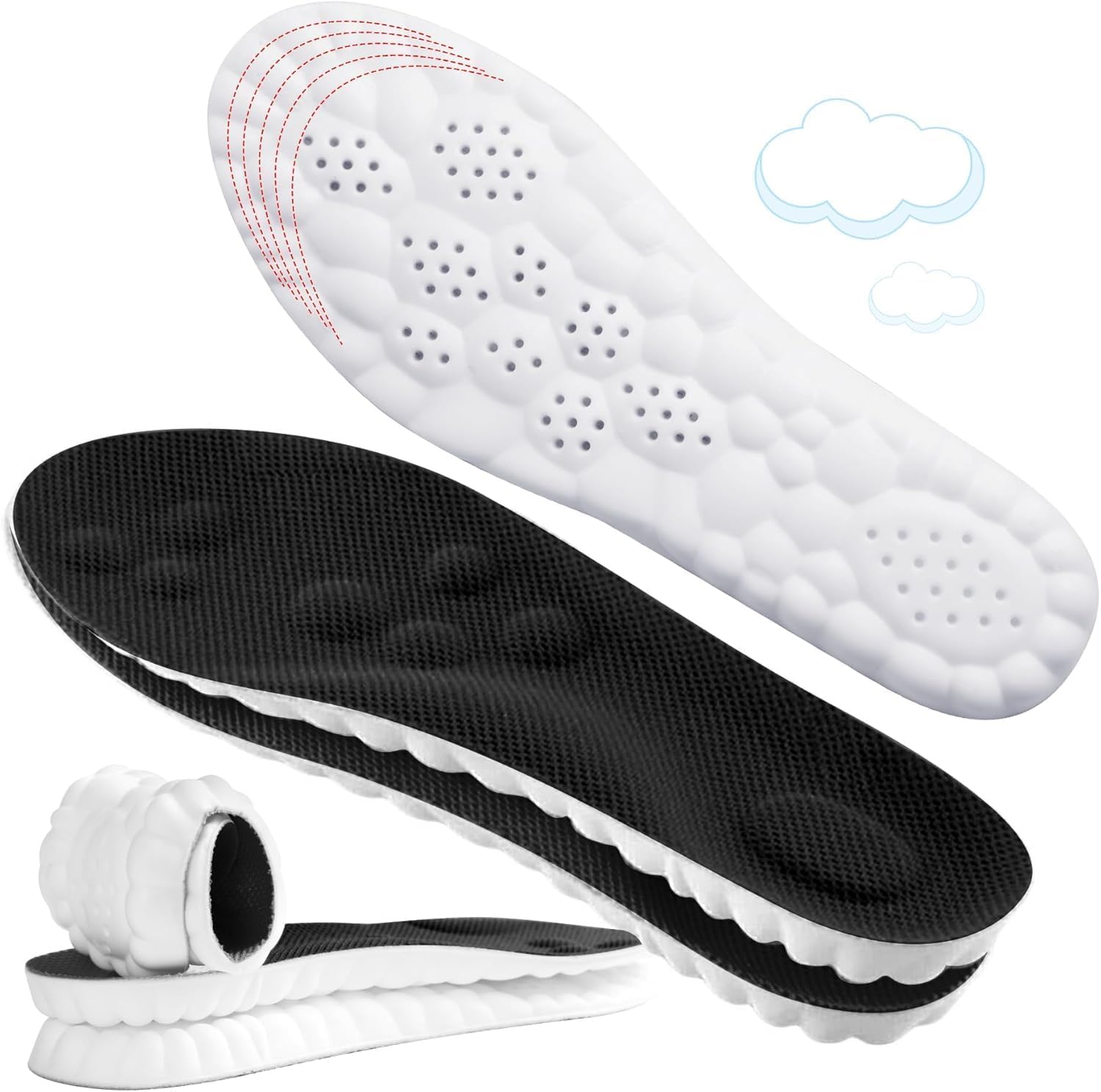 4D Cloud-Like Comfort Soles