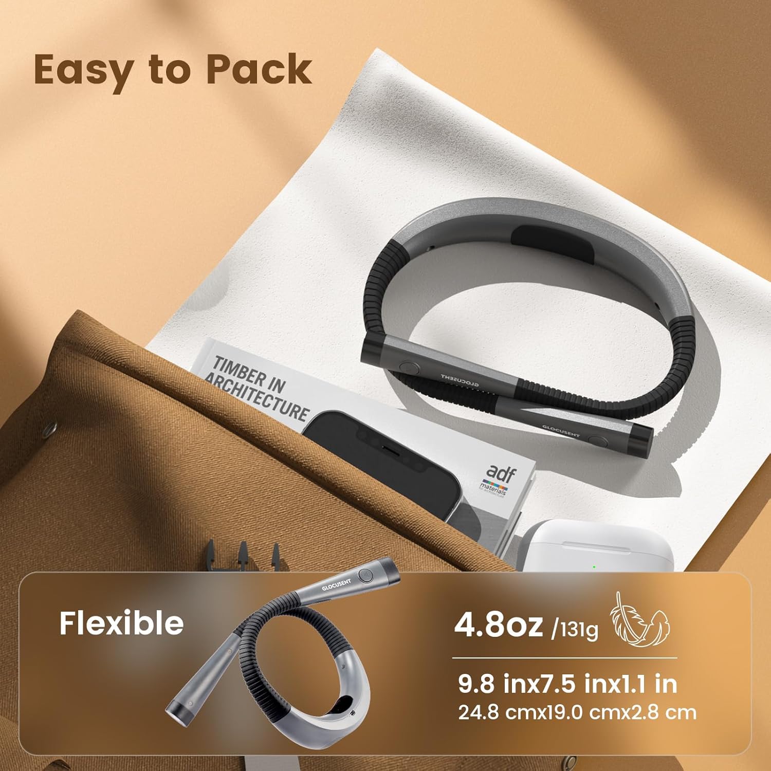 Glocusent Book Light