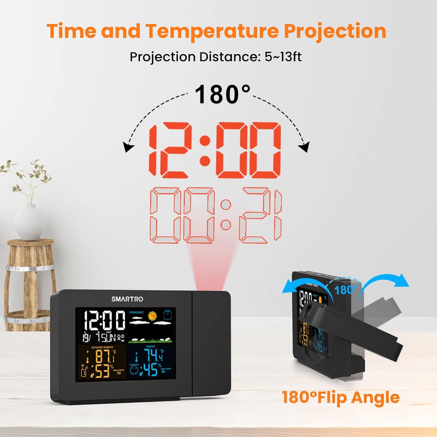 SMARTRO SC91 Projection Alarm Clock
