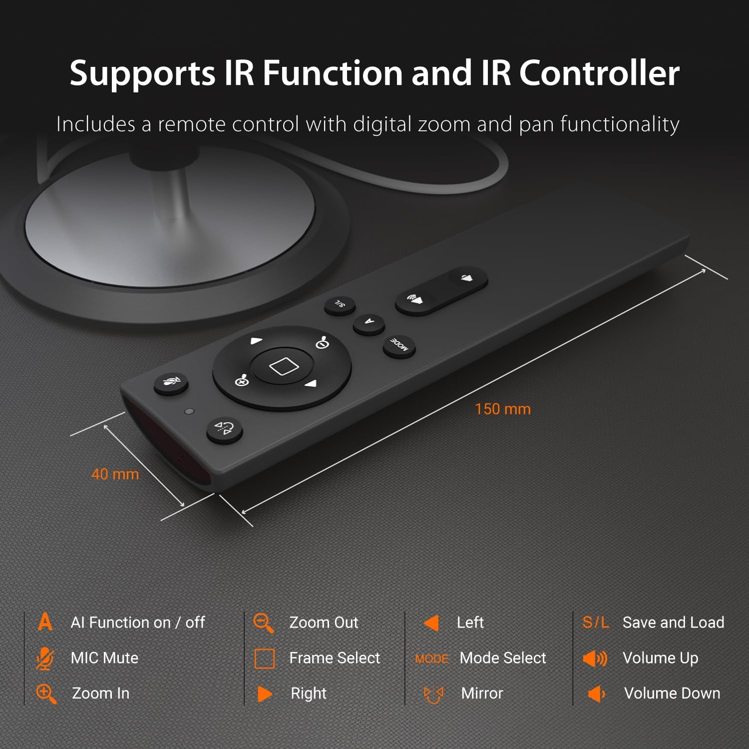 j5create 360 All Around AI-Powered Conference Room Camera with Speakerphone