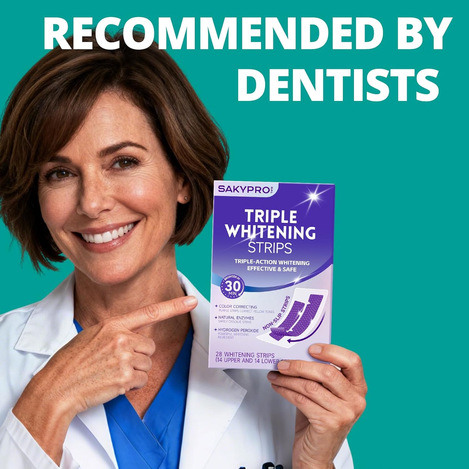 SAKYPRORAL Purple Whitening Strips
