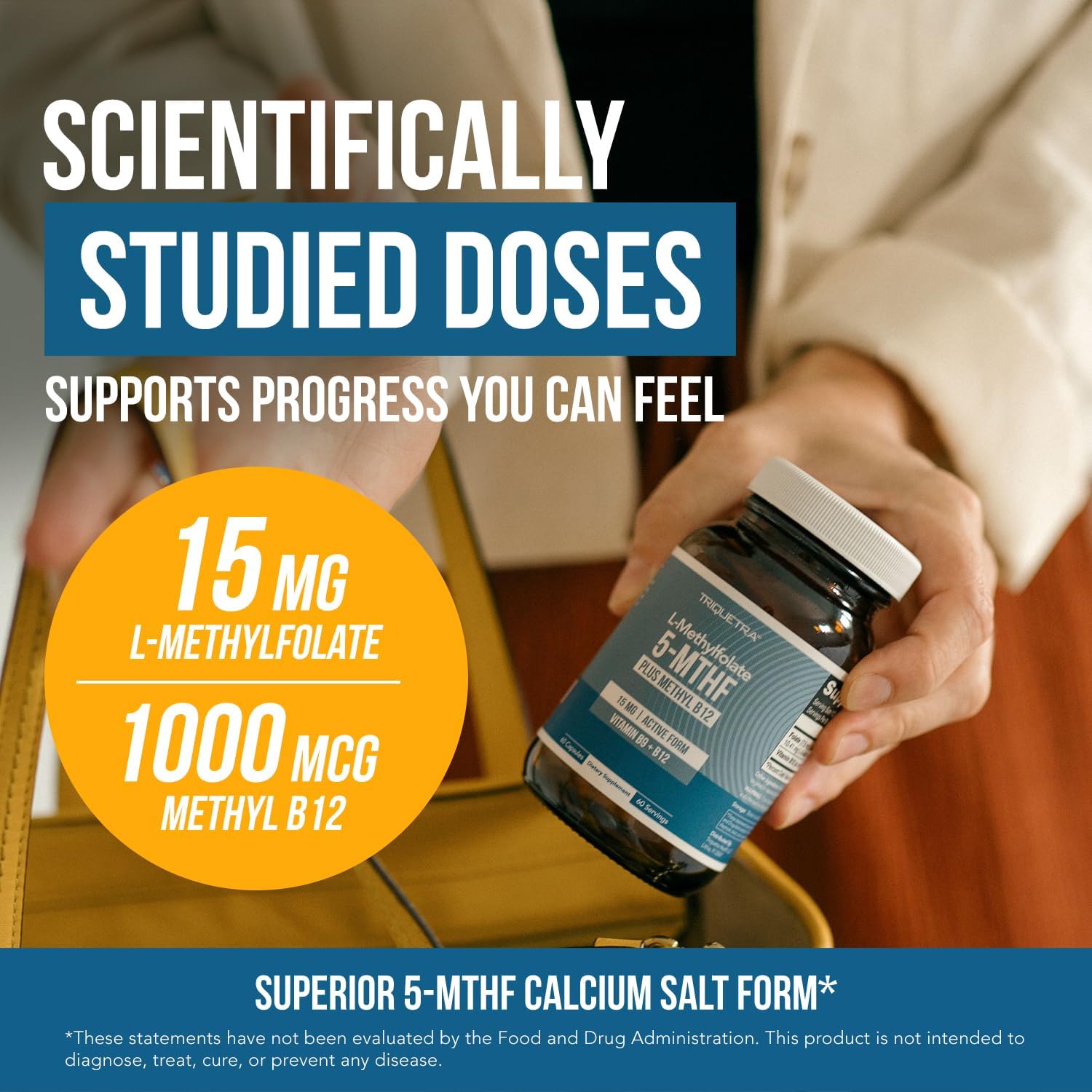 L Methyl Folate 15mg Plus Methyl B12 Cofactor