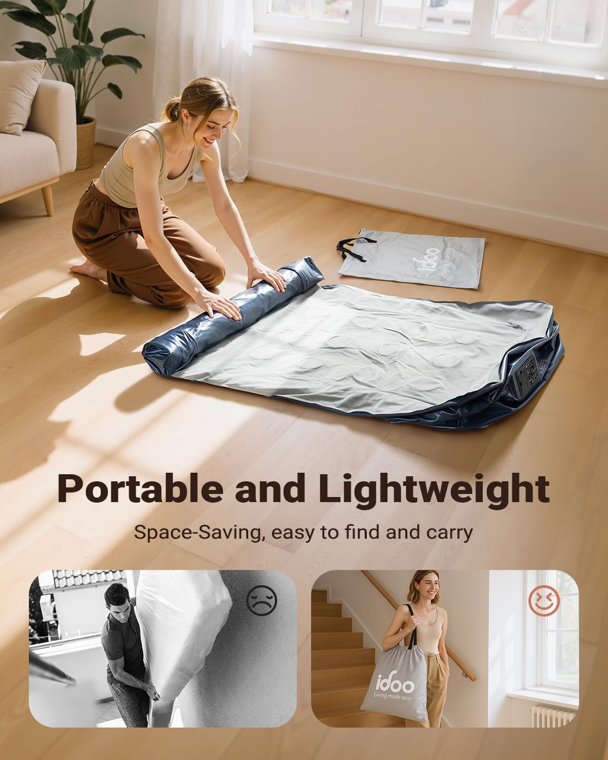 iDOO Twin Air Mattress with Built in Pump