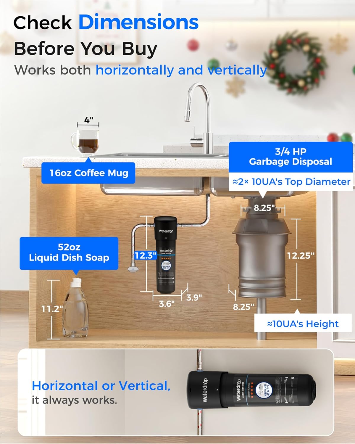 Waterdrop 10UA Under Sink Water Filter System