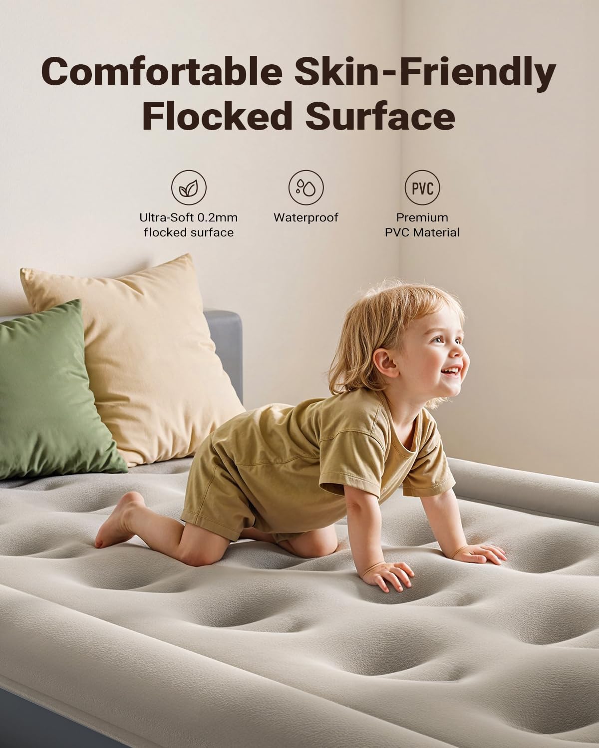 iDOO Twin Air Mattress with Built in Pump