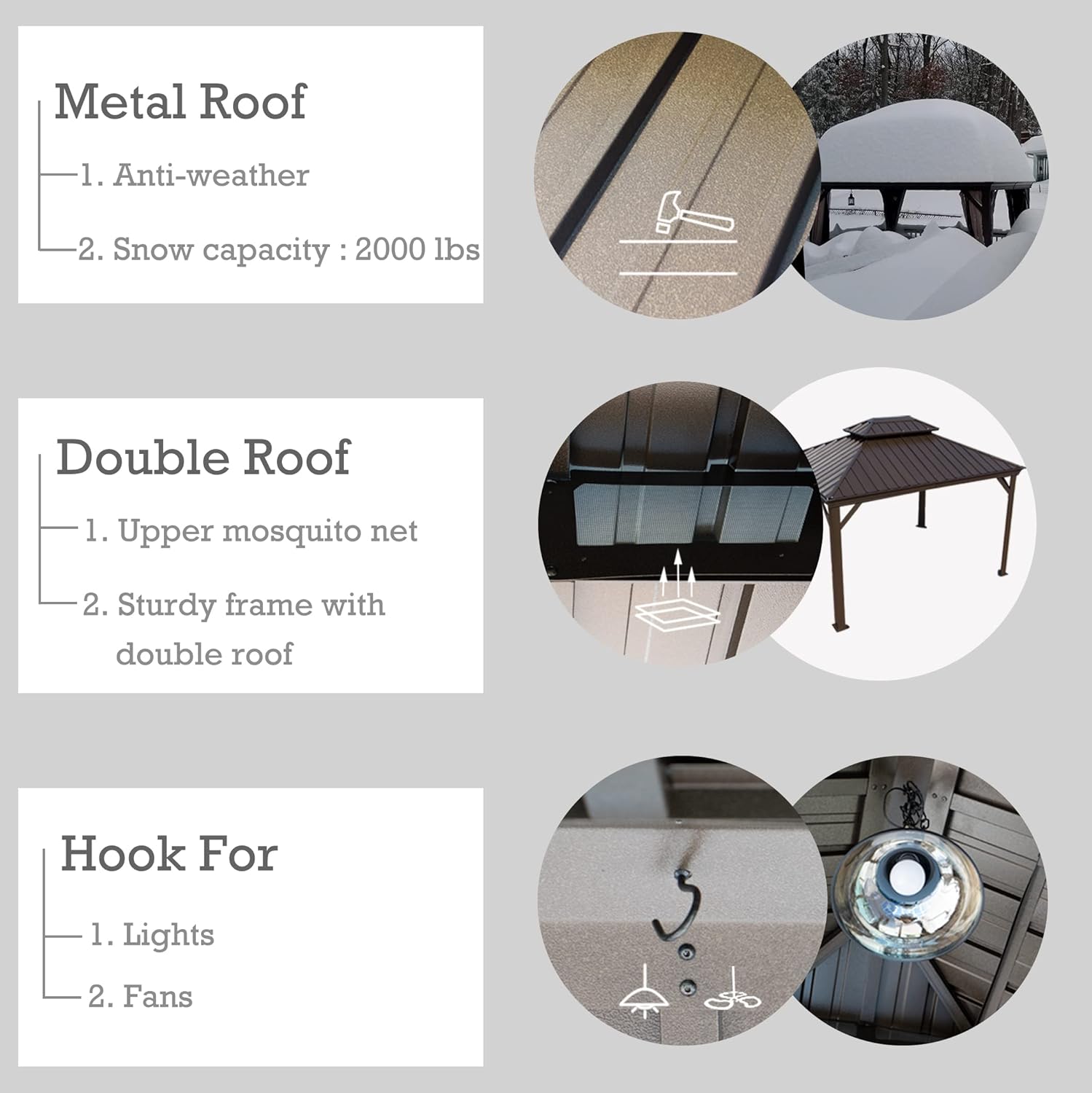 Kozyard Alexander 10' x 12' Hardtop Gazebo