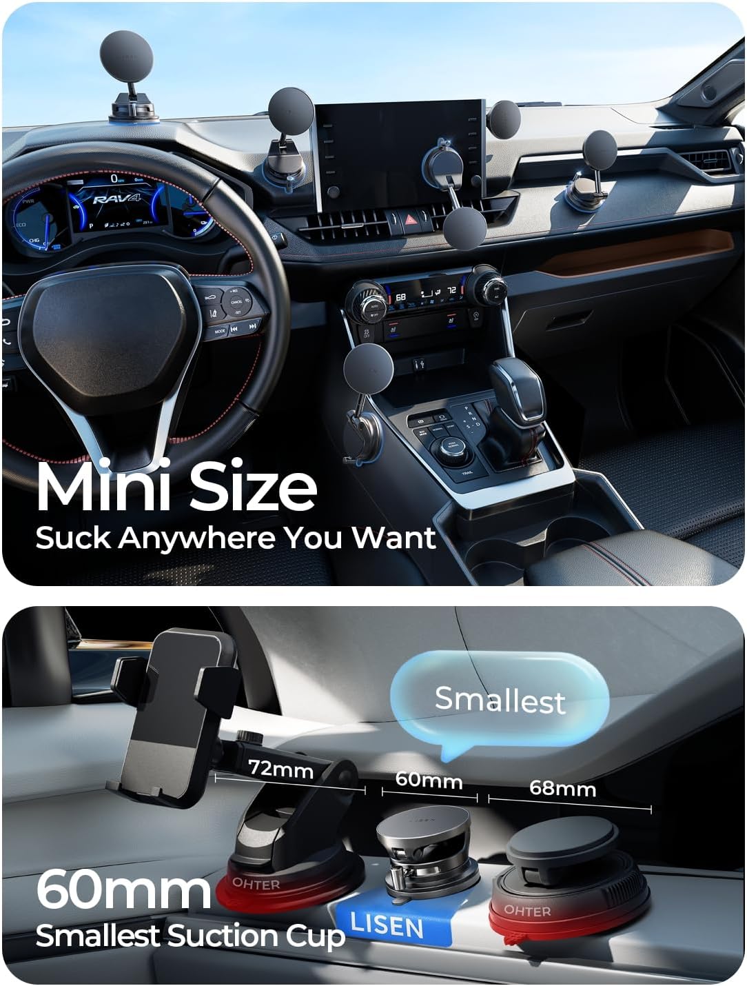 LISEN 15W Magsafe Car Mount Charger