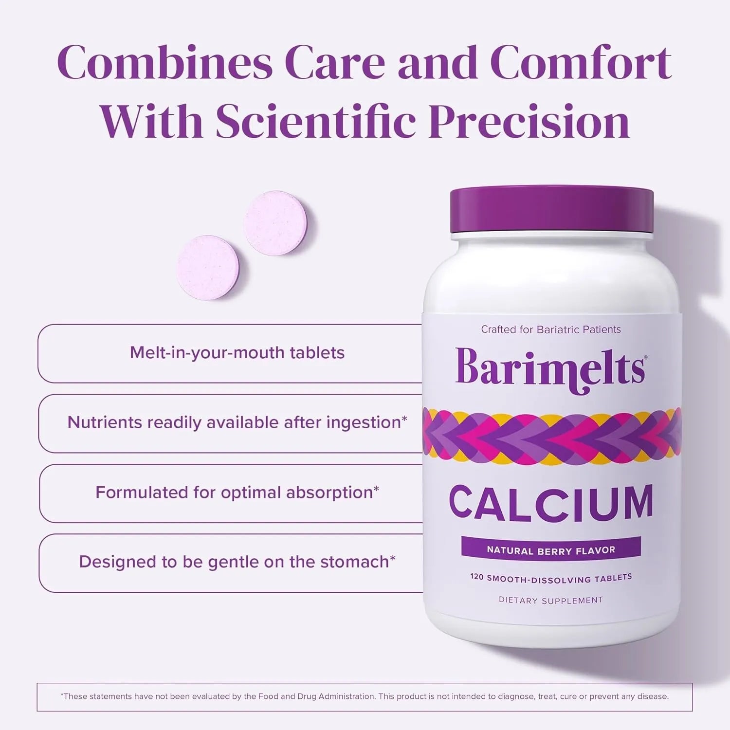 BariMelts Calcium Citrate with Vitamin D3 & Magnesium
