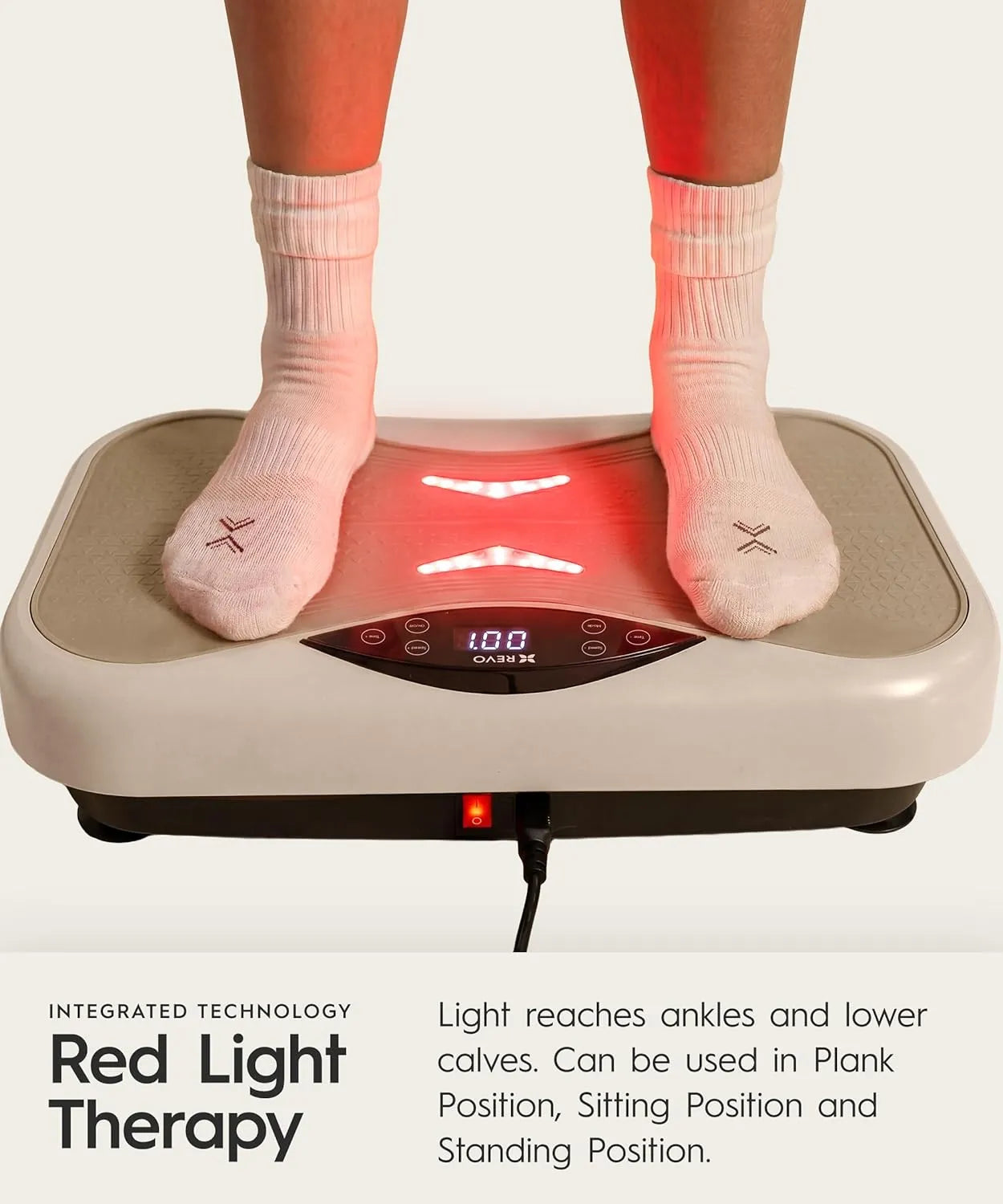 REVO Wave Board with Red Light Therapy | Vibration Plate