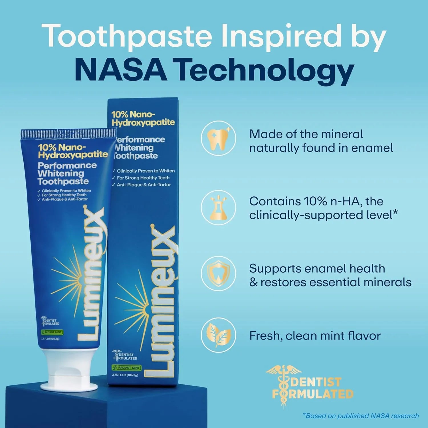 Lumineux 10% Nano Hydroxyapatite Performance Whitening Toothpaste