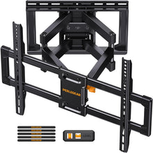 Perlegear UL Listed Full Motion TV Wall Mount for 42-90 inch TVs
