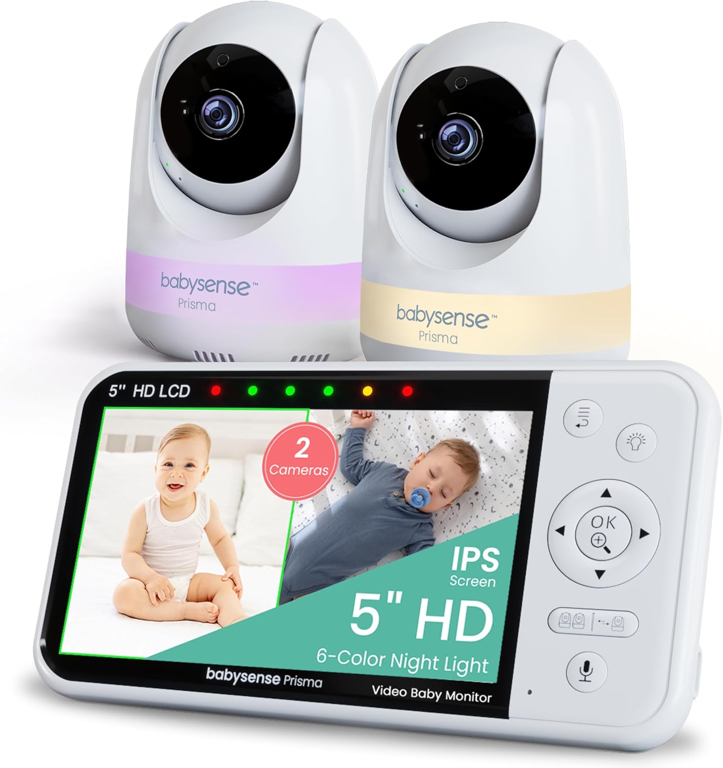 Babysense Prisma Baby Monitor with Camera and Audio