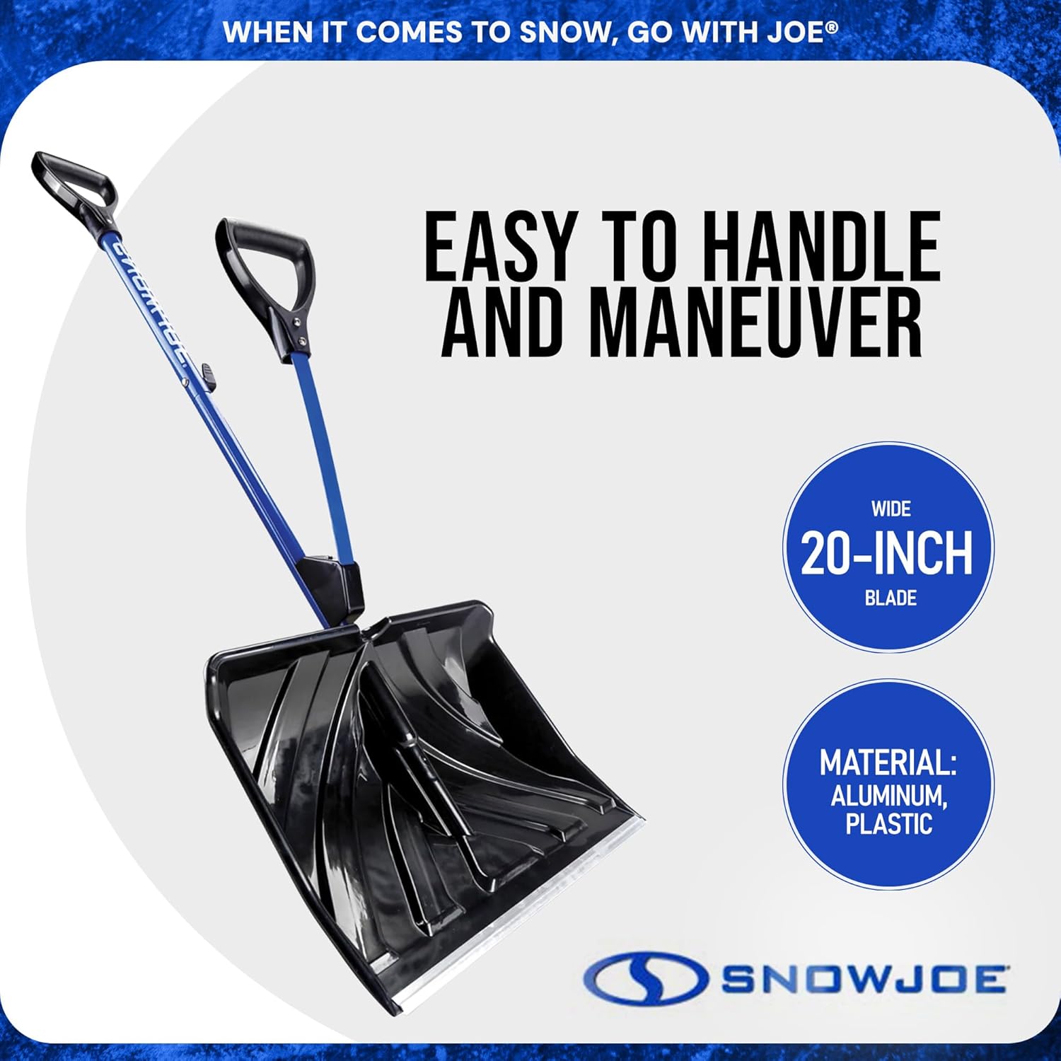 Snow Joe SJ-SHLV20 Shovelution Snow Shovel with Spring-Assist Handle