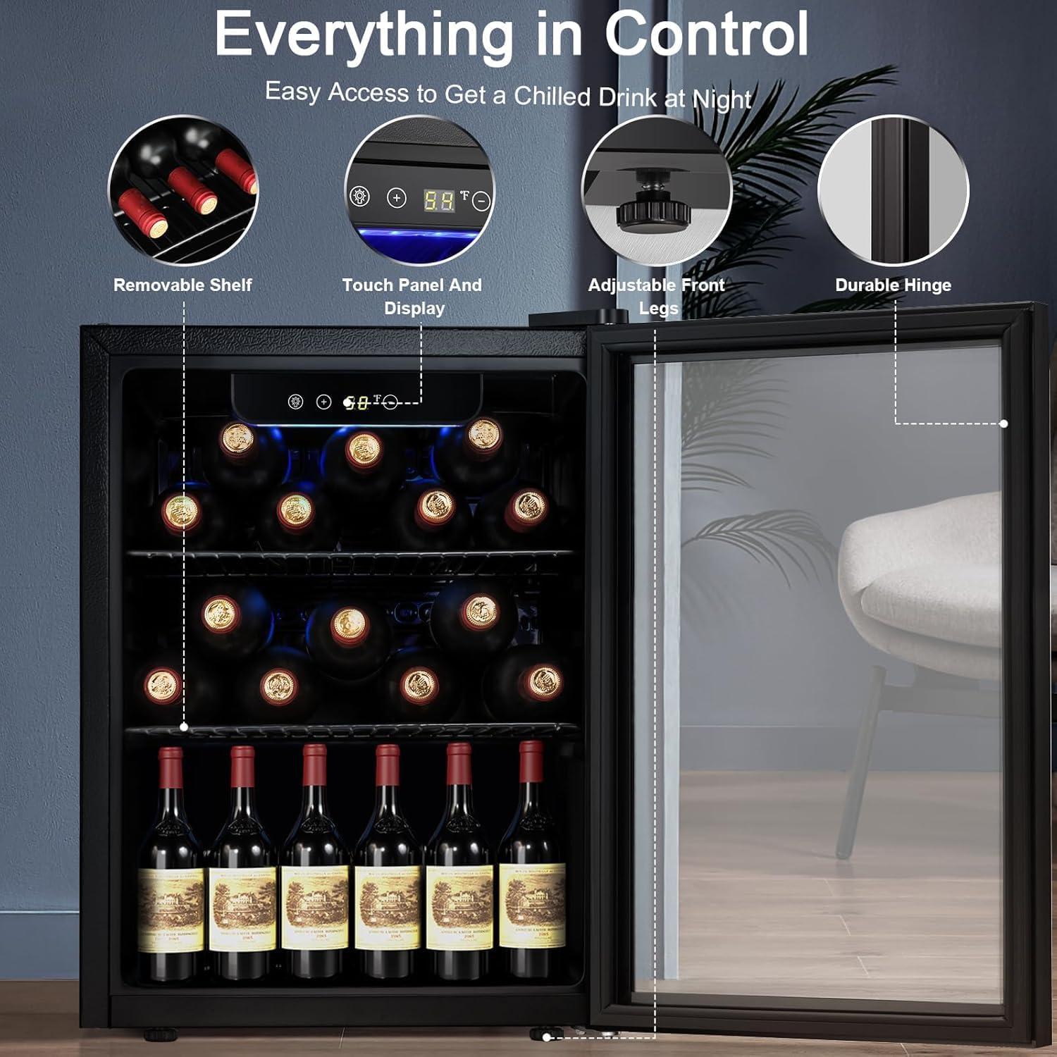 Antarctic Star Wine Cooler, Beverage Refrigerator