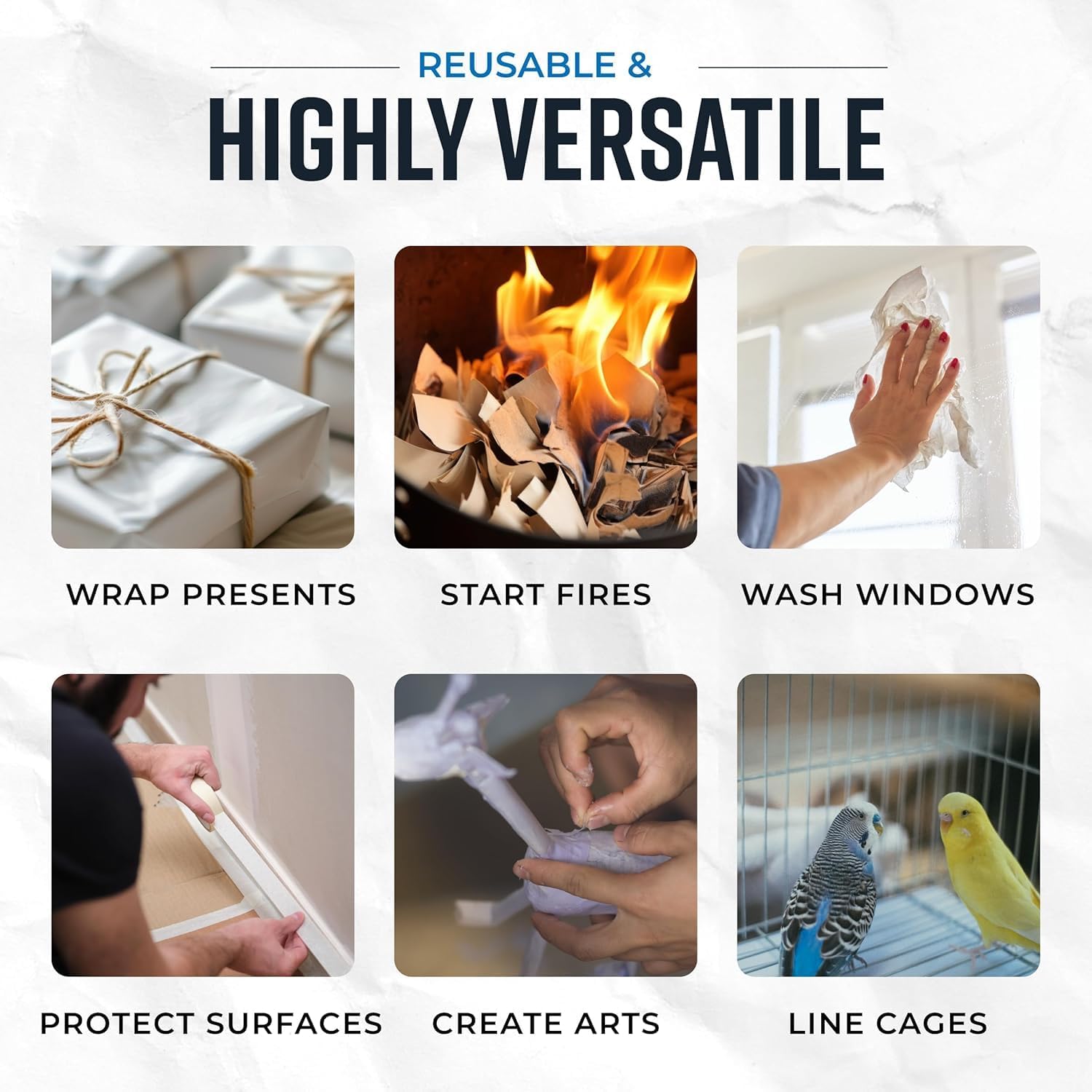 Bryco Goods Newsprint Packing Paper Sheets for Moving