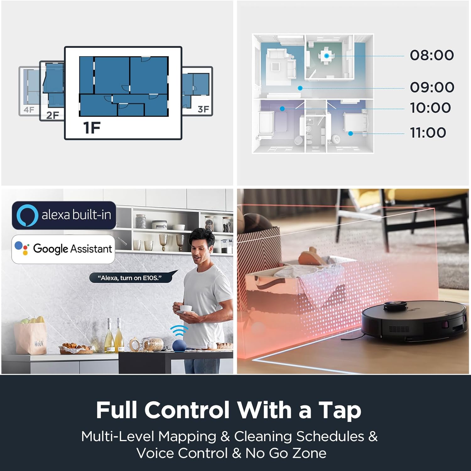 Eureka Robot Vacuum with Bagless Self Emptying Station