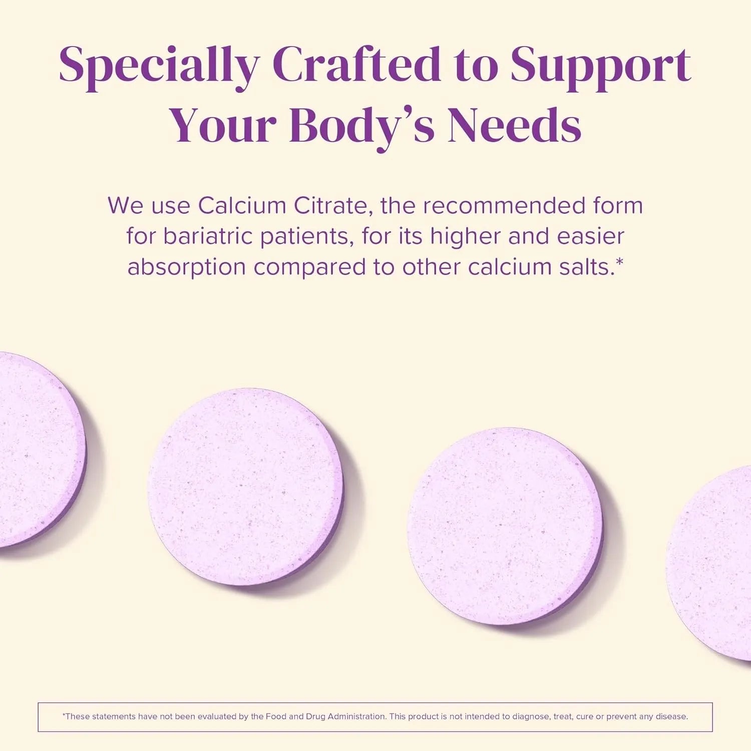 BariMelts Calcium Citrate with Vitamin D3 & Magnesium