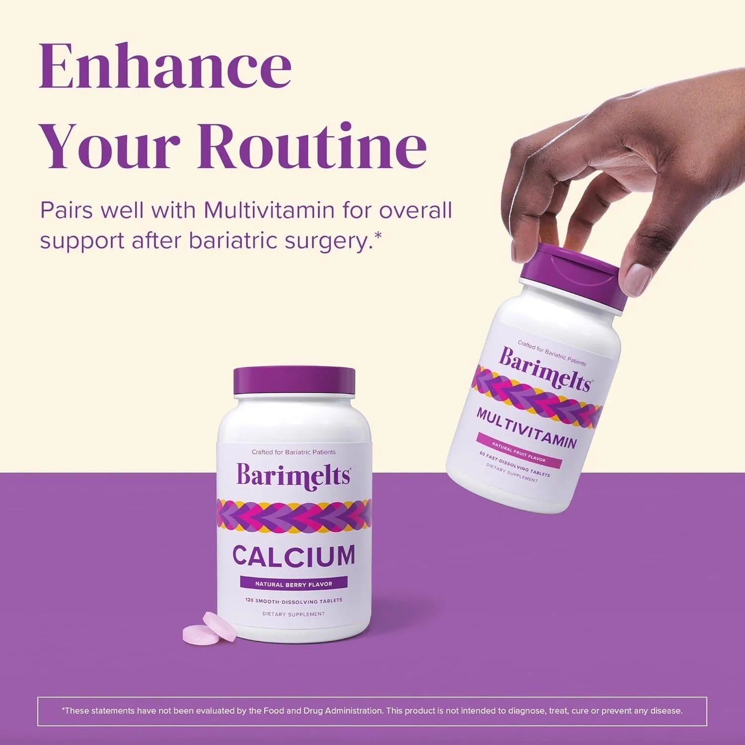 BariMelts Calcium Citrate with Vitamin D3 & Magnesium