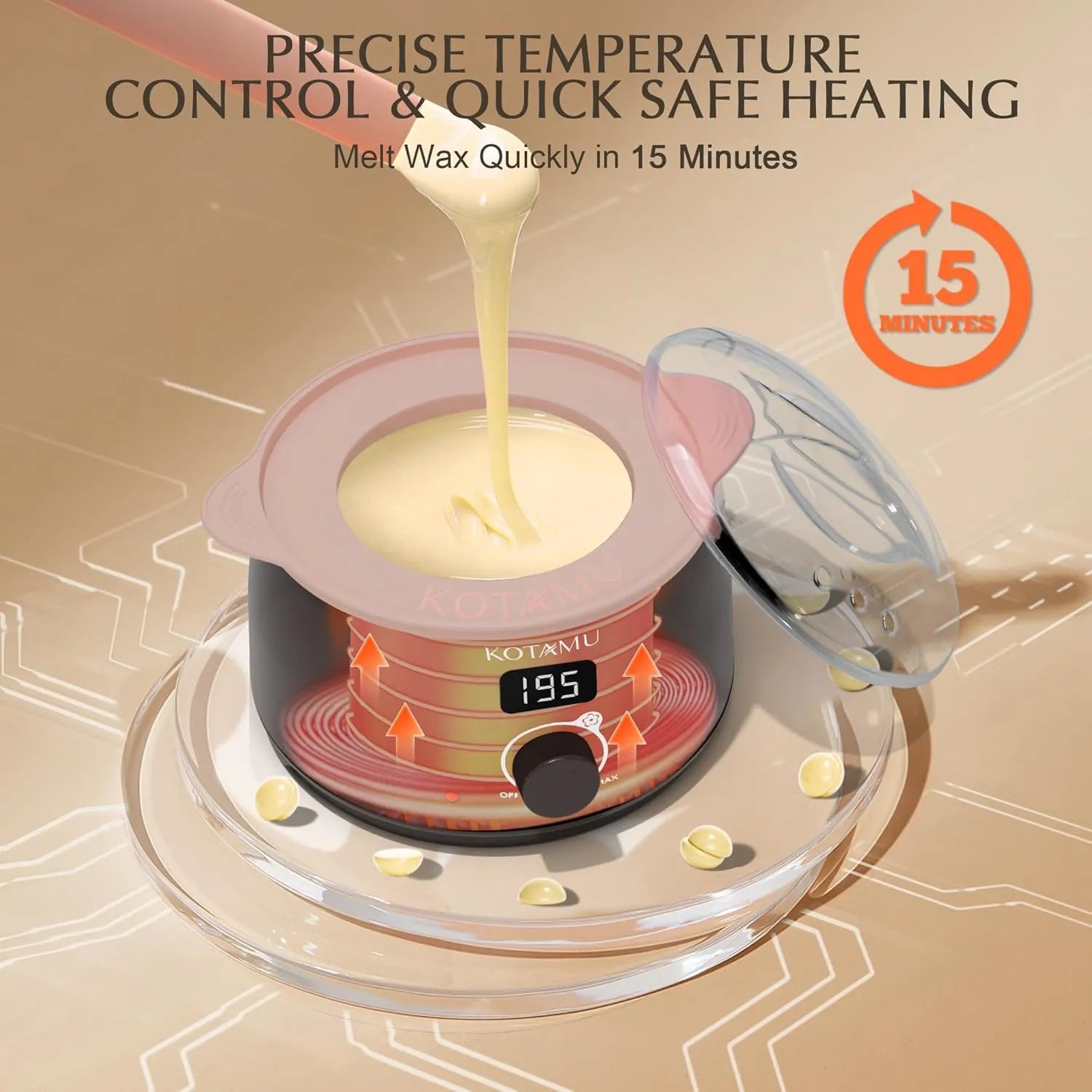 KOTAMU Waxing Kit-Professional Wax Warmer