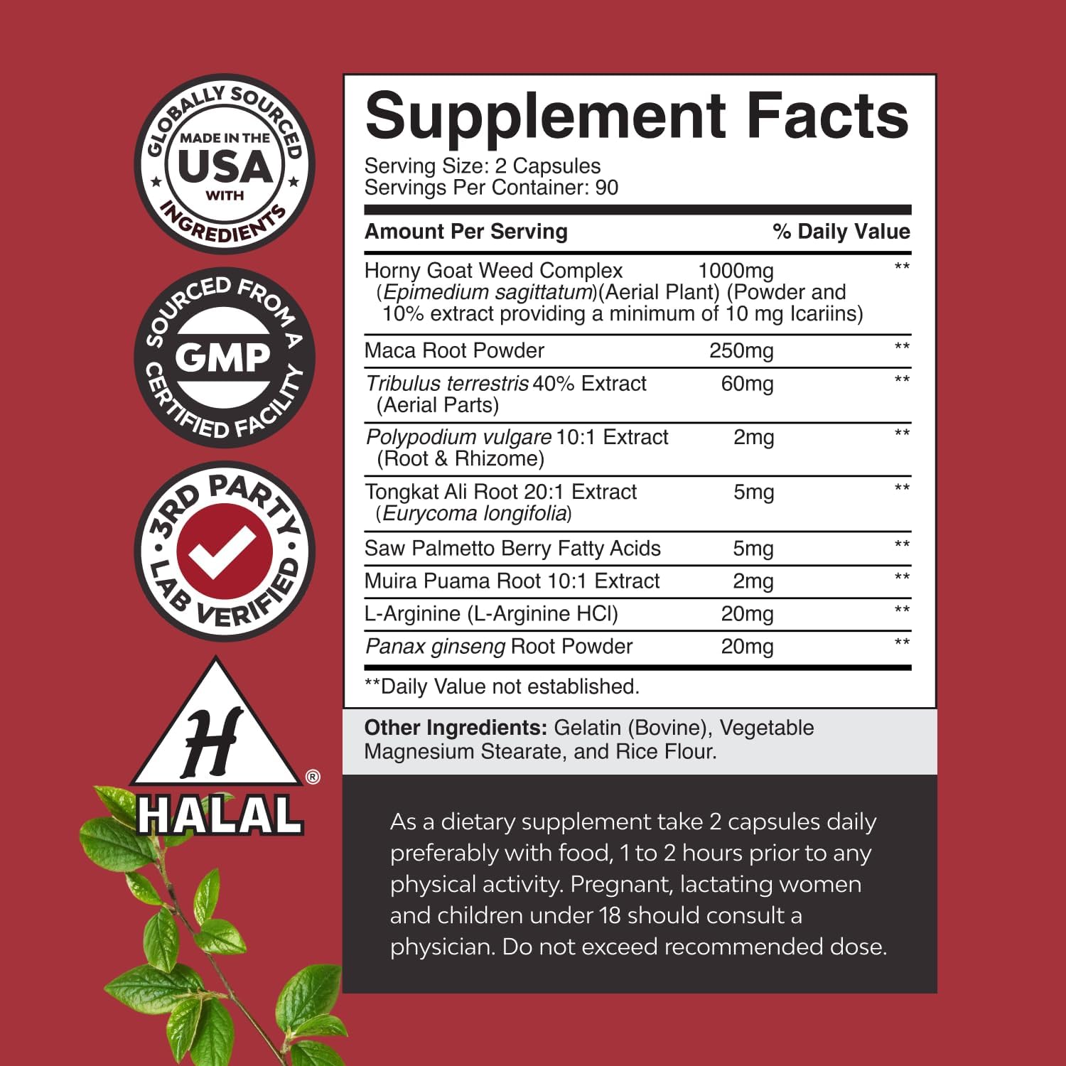 Natures Craft Horny Goat Weed for Men
