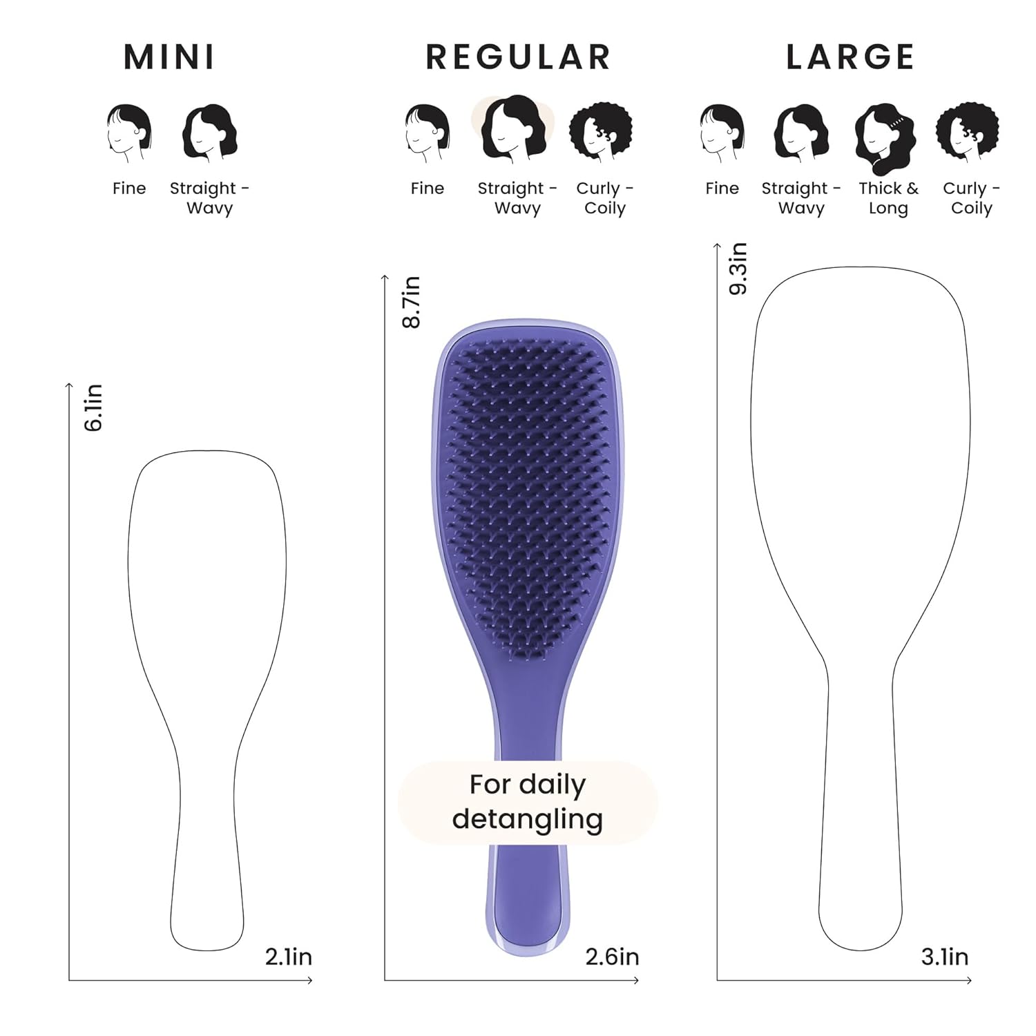 Tangle Teezer Ultimate Detangler Brush for Wet & Dry Hair