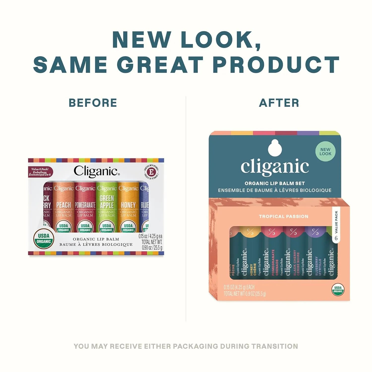 Cliganic Organic Lip Balm Set