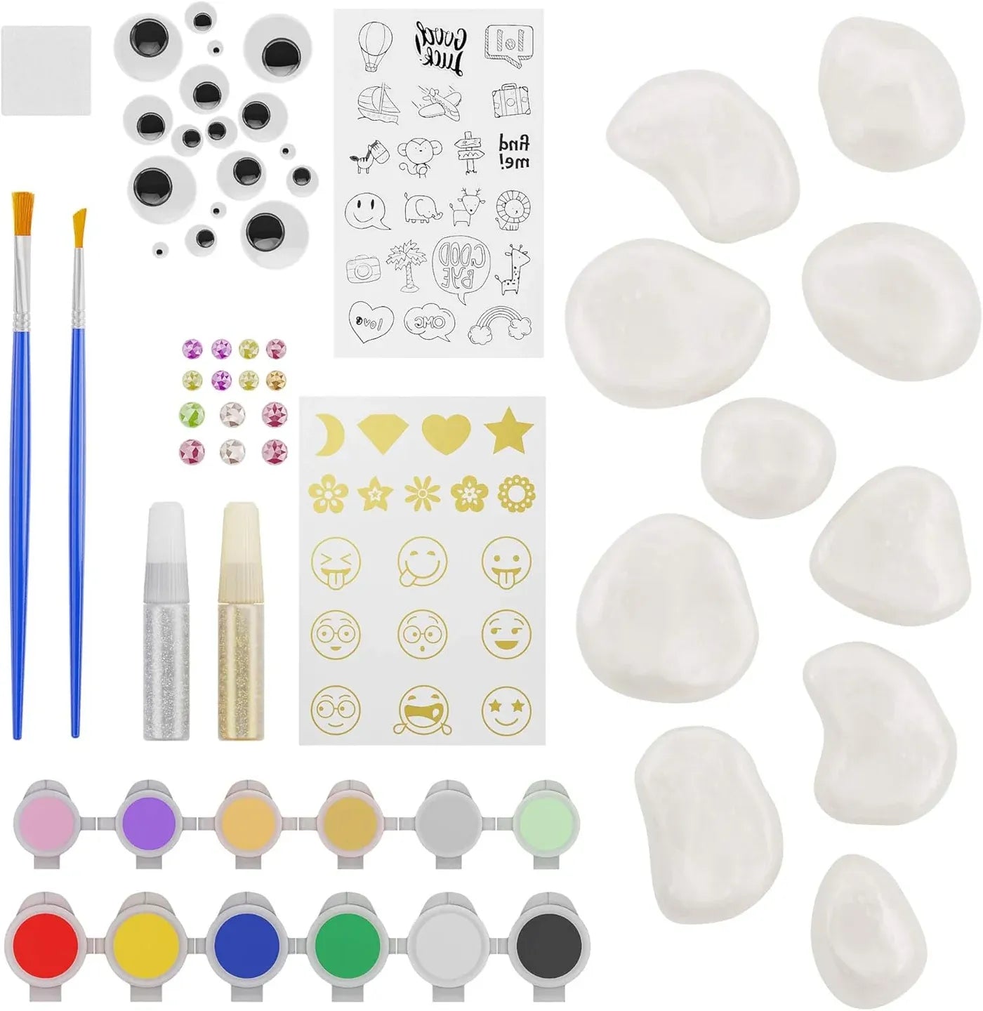 Dan&Darci Rock Painting Kit for Kids