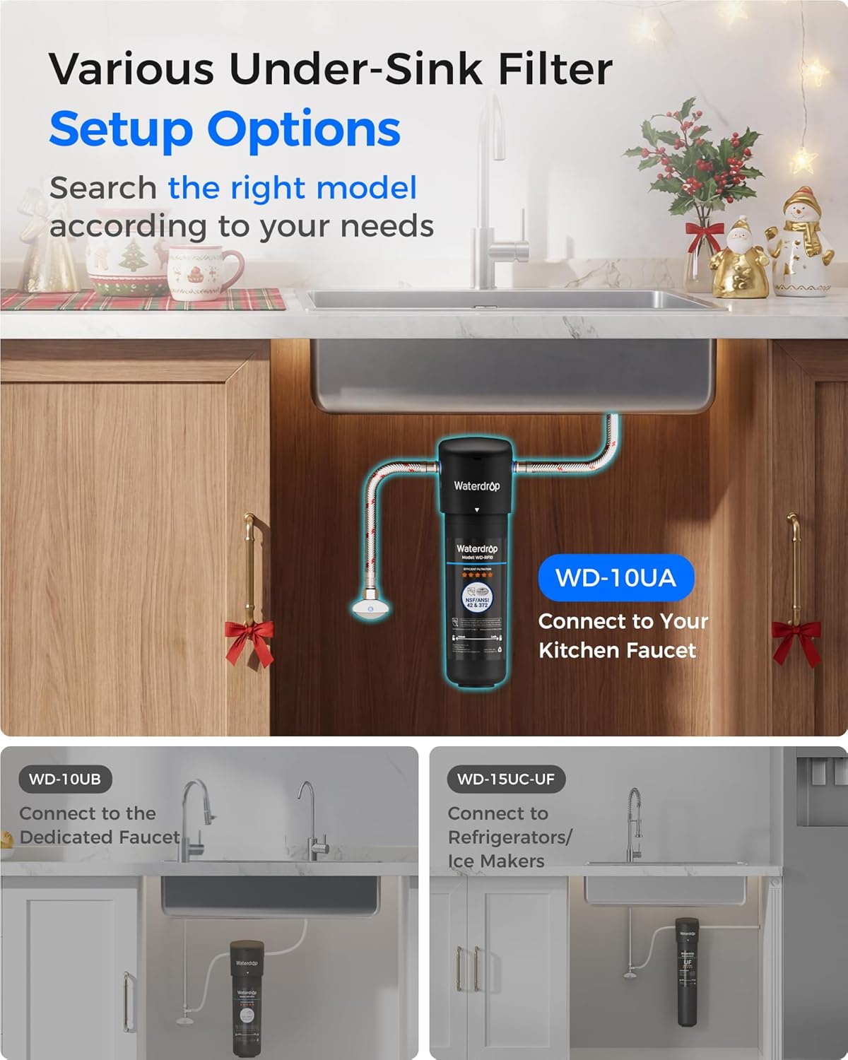 Waterdrop 10UA Under Sink Water Filter System