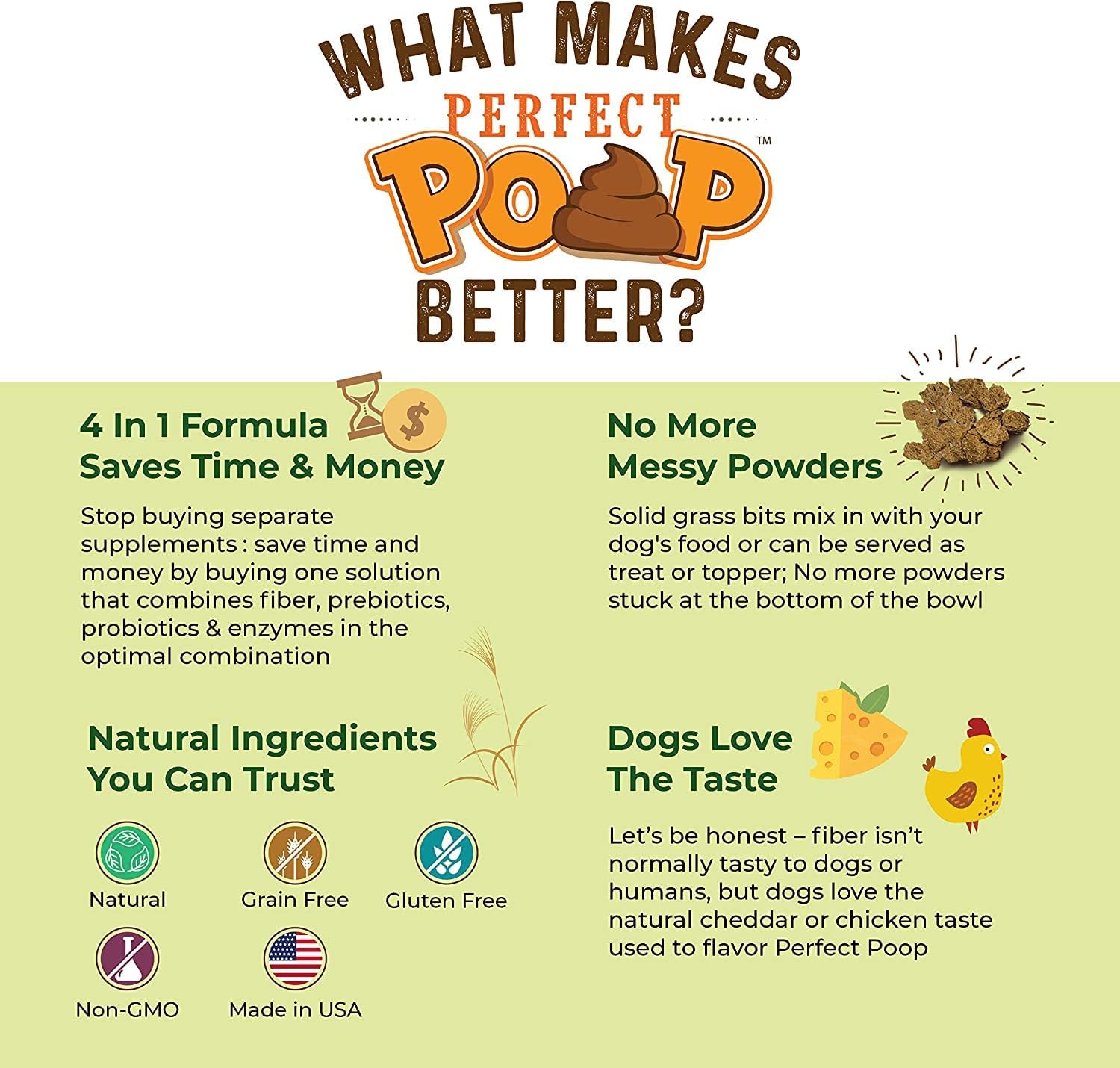 Perfect Poop Digestion & General Health Supplement for Dogs