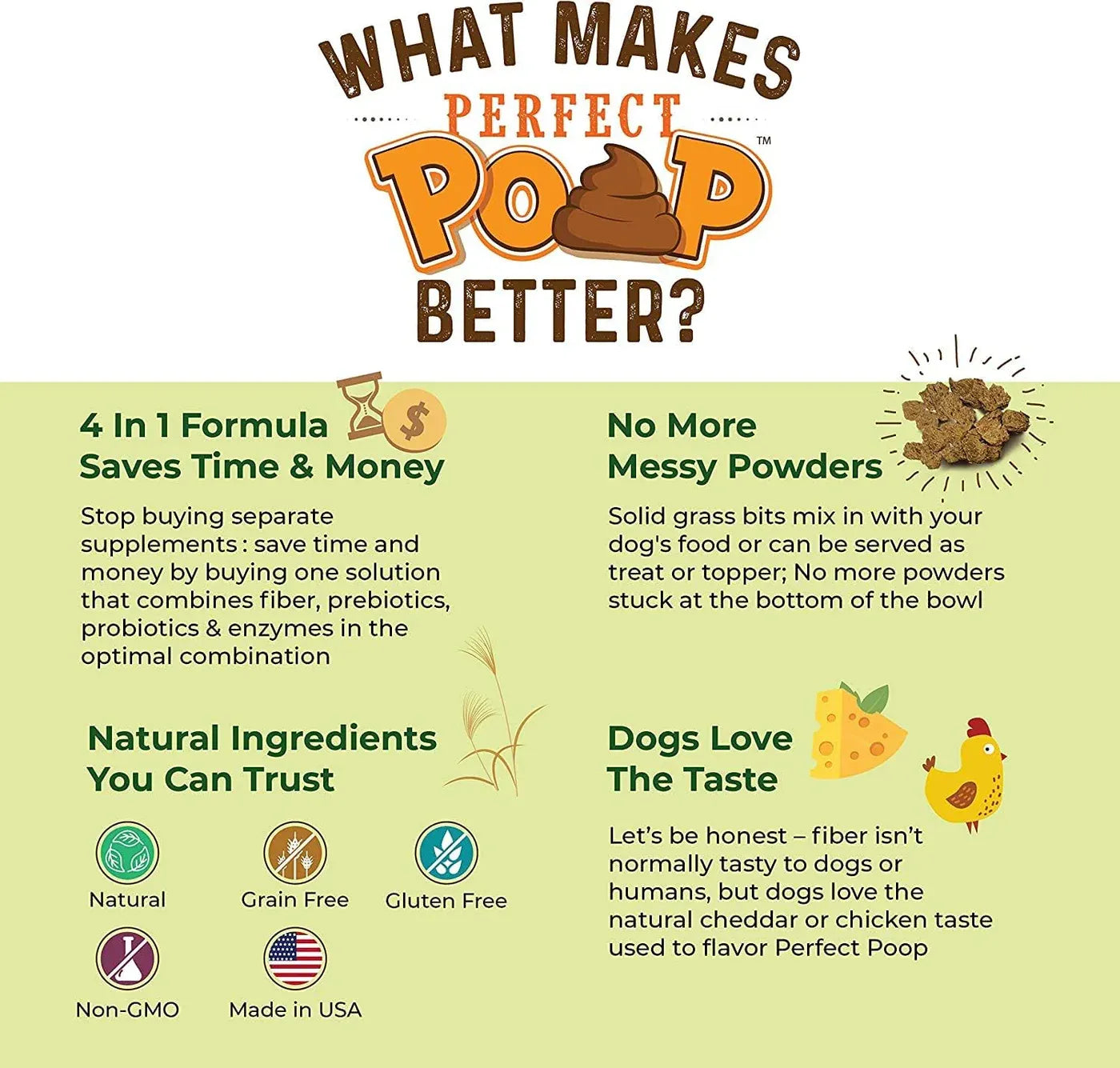 Perfect Poop Digestion & General Health Supplement for Dogs