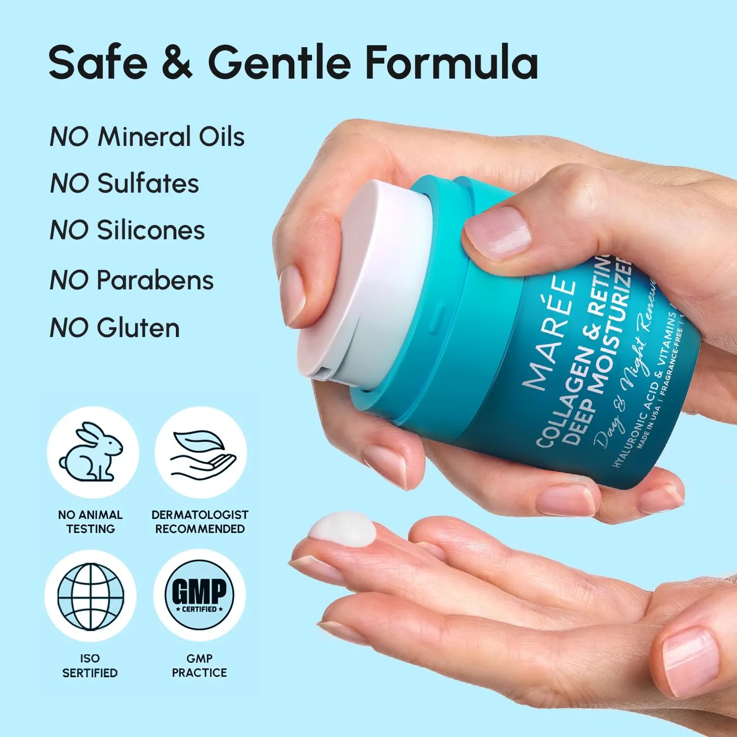 MAREE Face Moisturizer Collagen Cream for Face