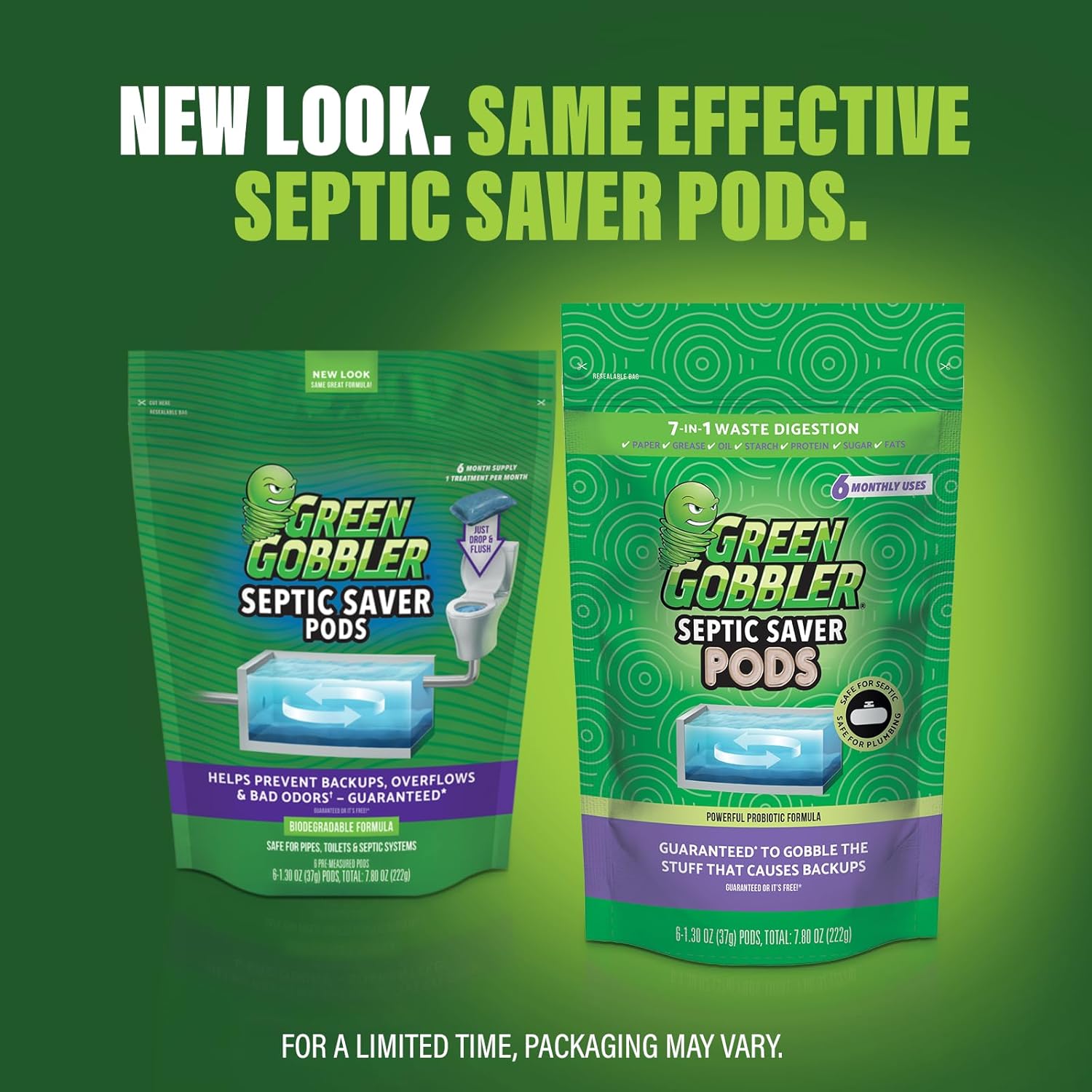 Green Gobbler Septic Tank Treatment Packets