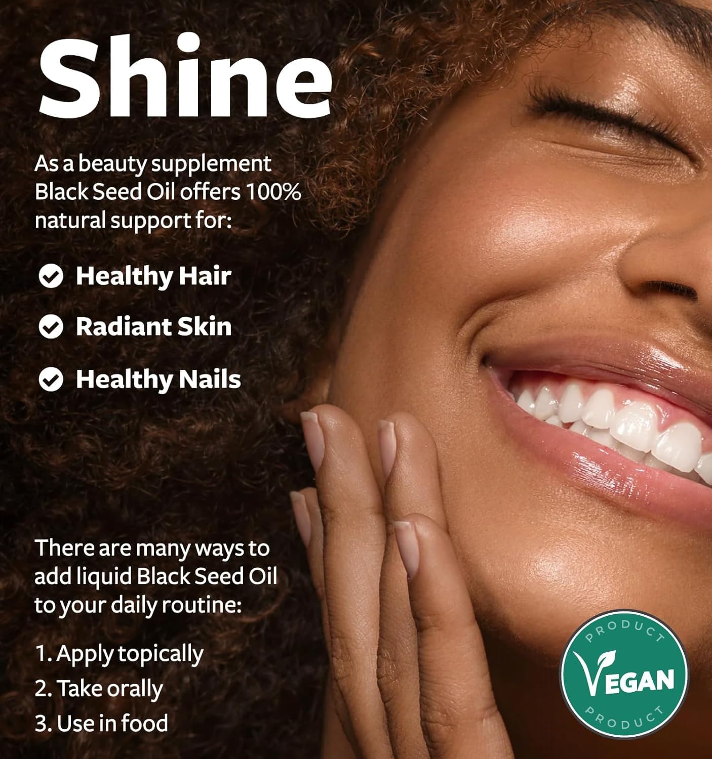 USDA Organic Black Cumin Seed Oil Liquid