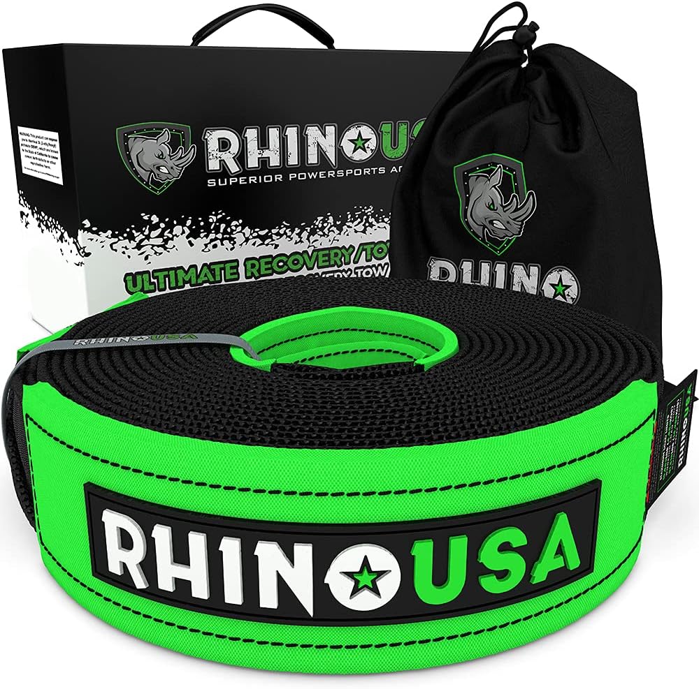 Rhino USA Recovery Tow Strap (4" x 30'')