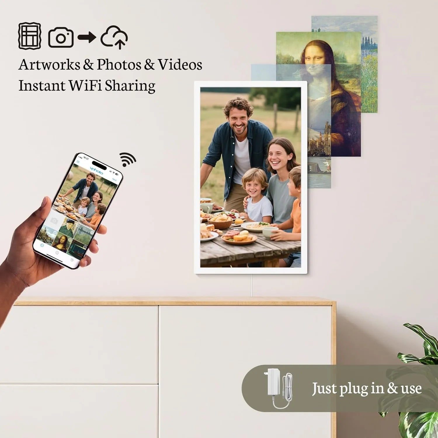BSIMB Large Digital Picture Frame