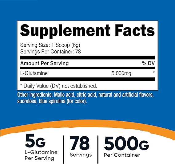 Nutricost L-Glutamine Powder