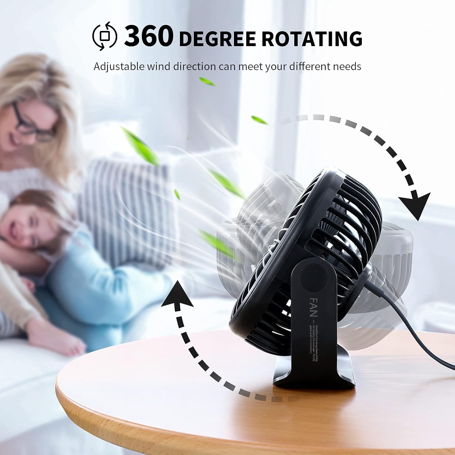 SMARTDEVIL Small USB Desk Fan