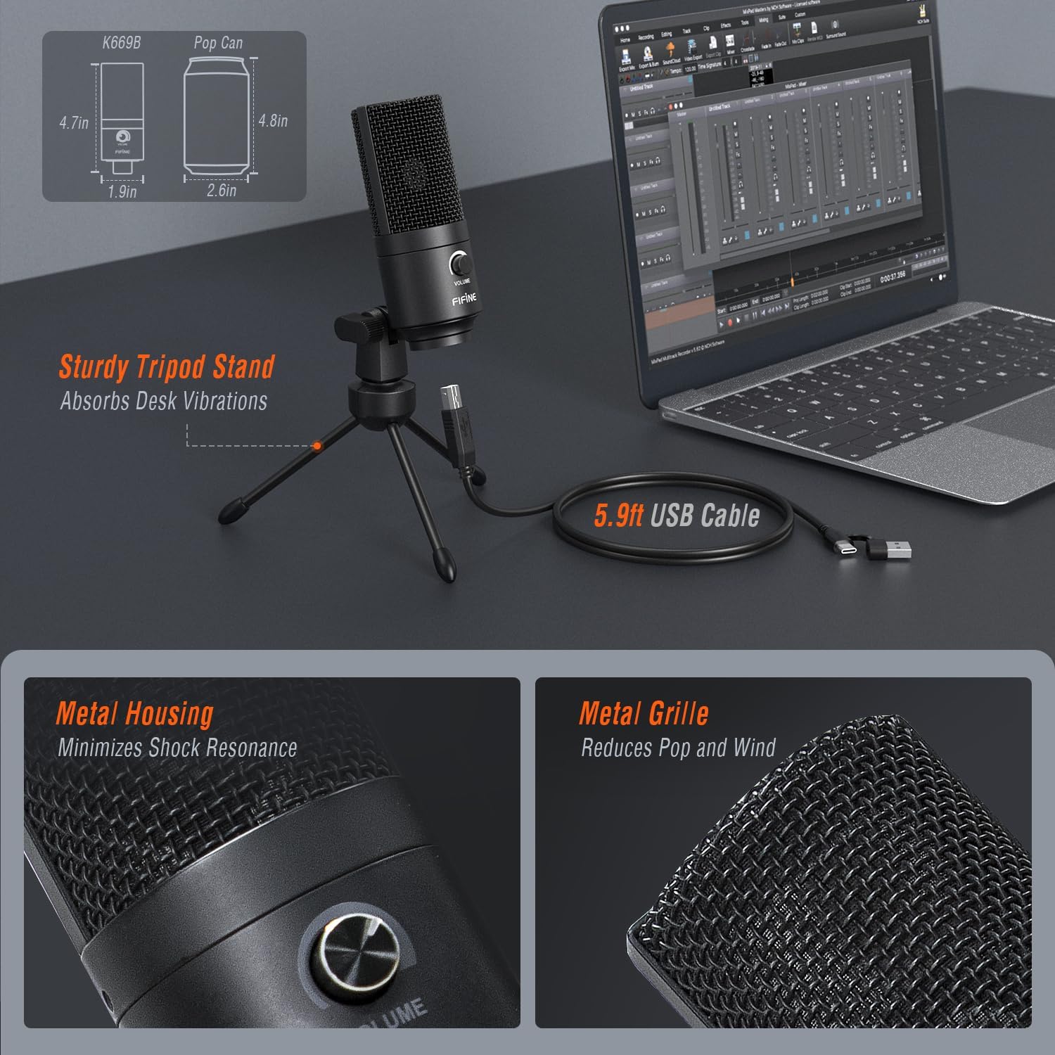 FIFINE USB Microphone