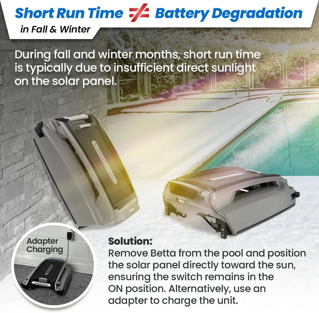 Betta SE Plus - Solar-Powered Robotic Pool Skimmer