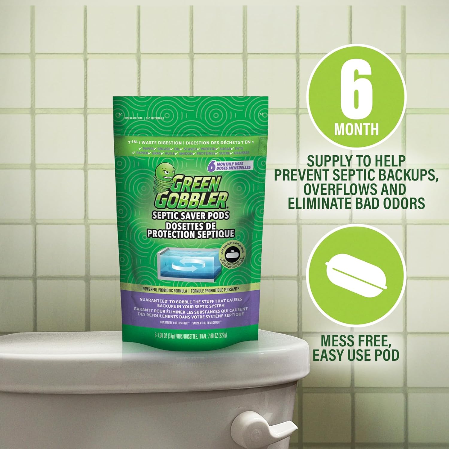 Green Gobbler Septic Tank Treatment Packets