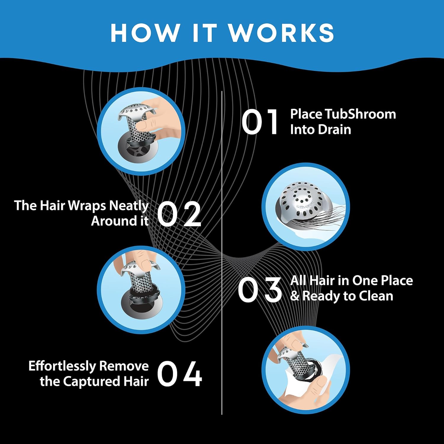 TubShroom Ultra Revolutionary Bath Tub Drain Protector