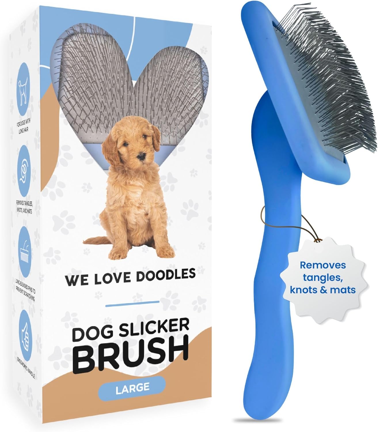 Slicker Brush for Dogs, Dog Grooming Supplies