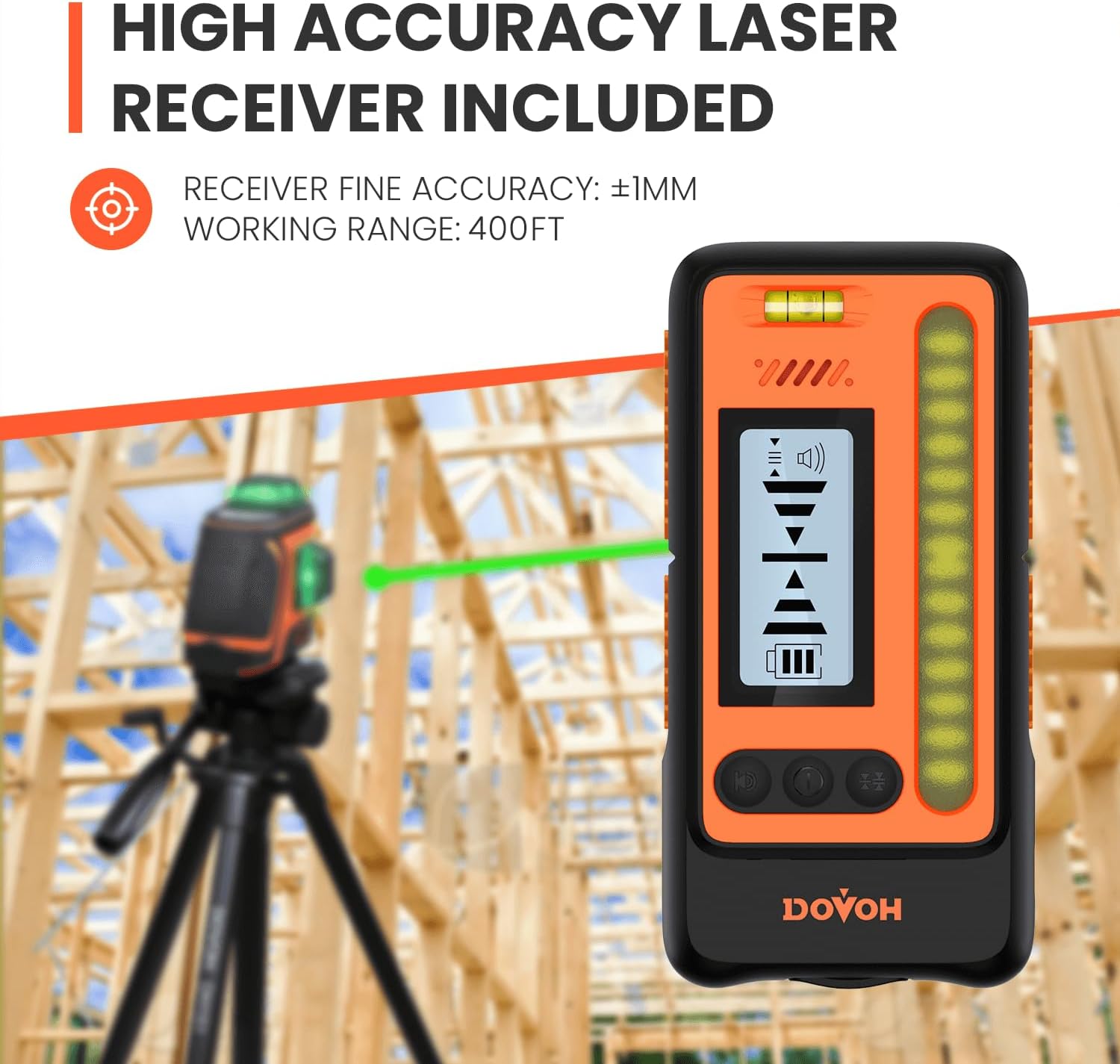 Outdoor Laser Level with Receiver