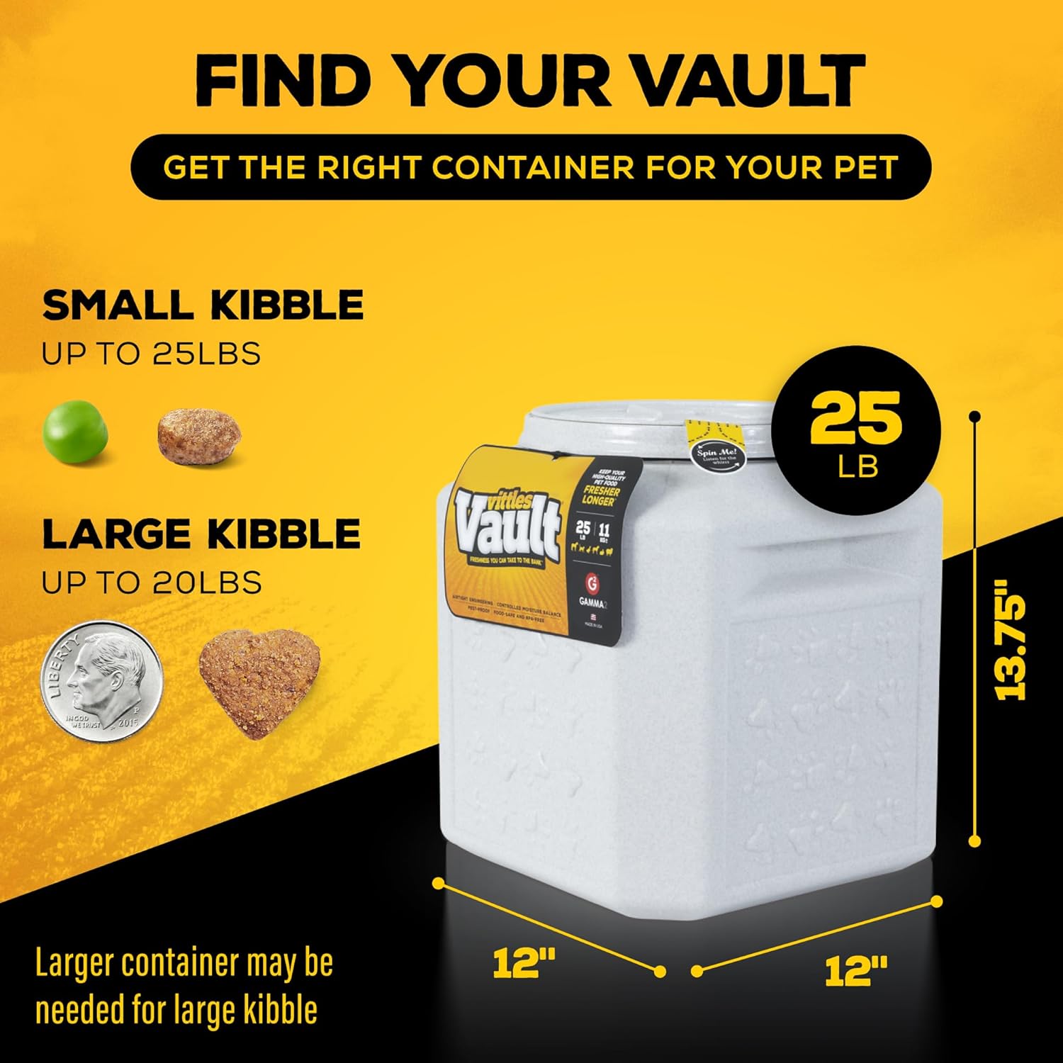 Gamma2 Vittles Vault Pet Food Storage Containers