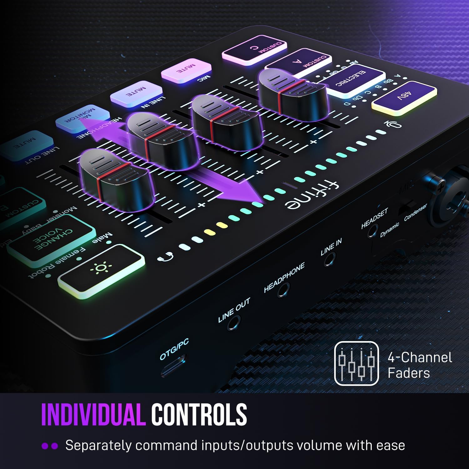 FIFINE Gaming Audio Mixer