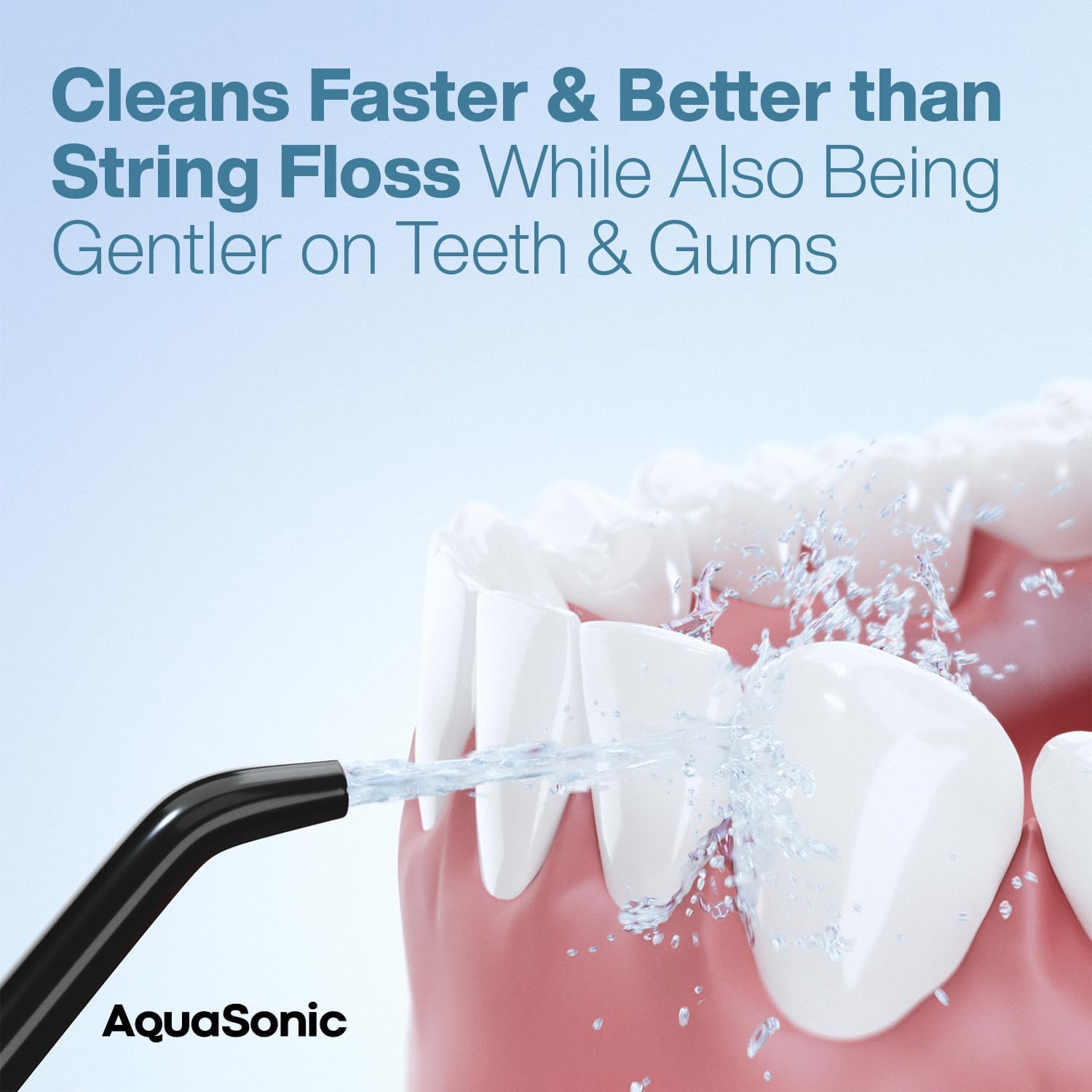 AquaSonic Aqua Flosser - Cordless Rechargeable Water Flosser for Teeth